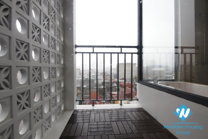 A modern serviced apartment with beautiful city view for rent in Ba Dinh District 